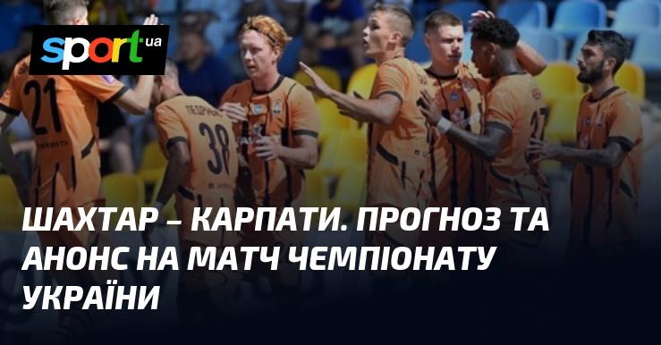 Шахтар проти Карпат: прогноз та анонс гри на чемпіонат України 14 вересня 2024 року на СПОРТ.UA.